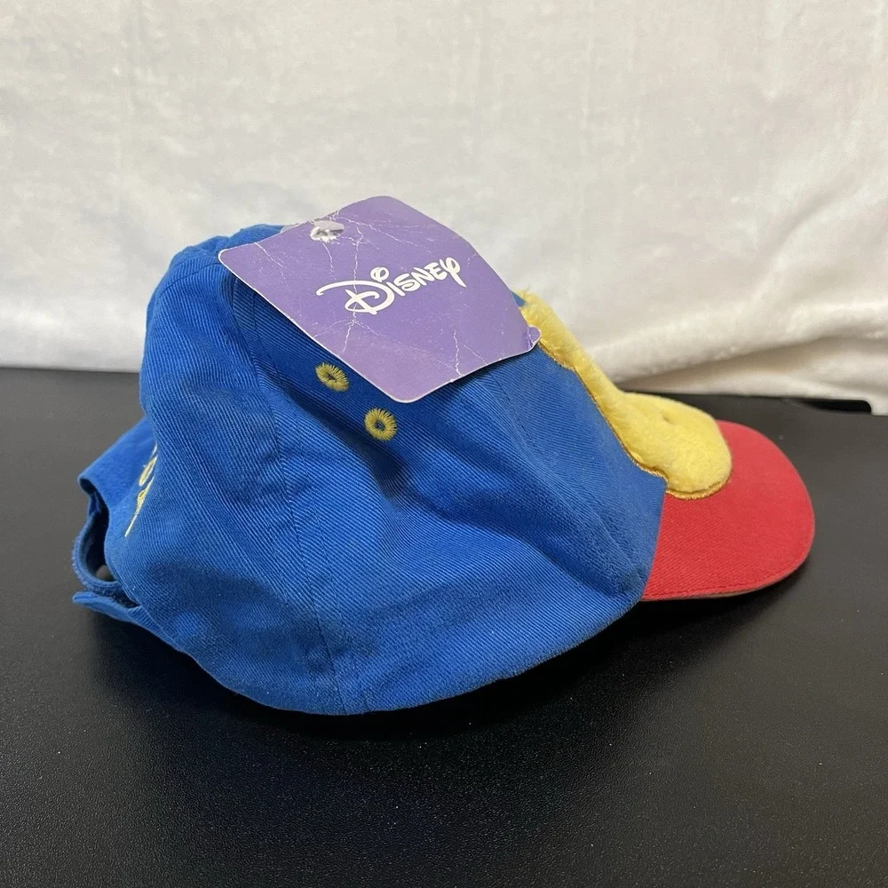 Vtg Disney Winnie Pooh Face Bear Hat Baseball Cap Disney Youth Kids Child Size